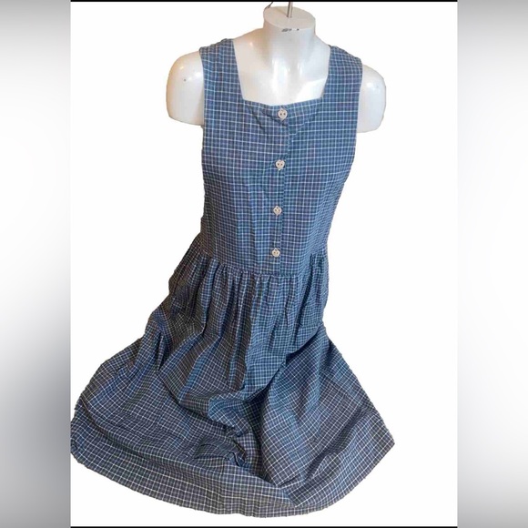 Hearts & Homespun Plaid Vintage Dress/Jumper - Picture 12 of 12